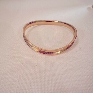 Gold Tone Wave Bangle